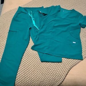 Teal Scrub Set